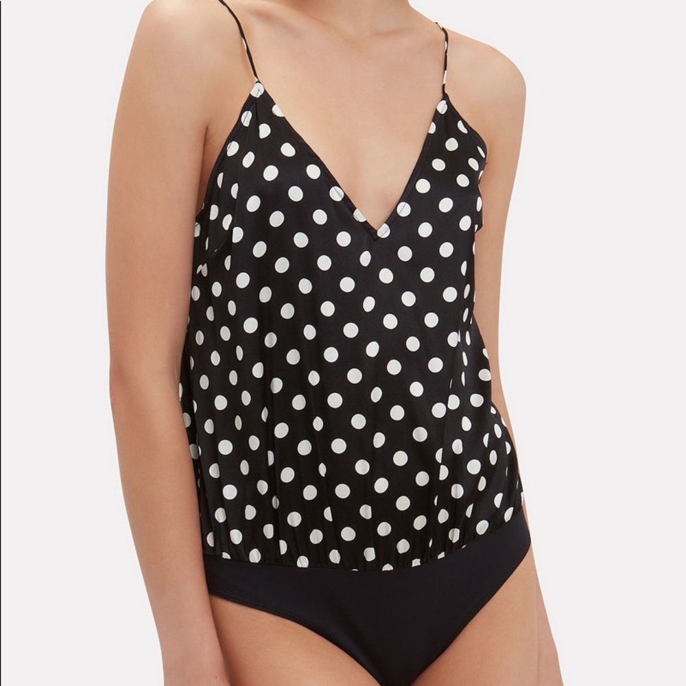 Caroline constas silk bodysuit